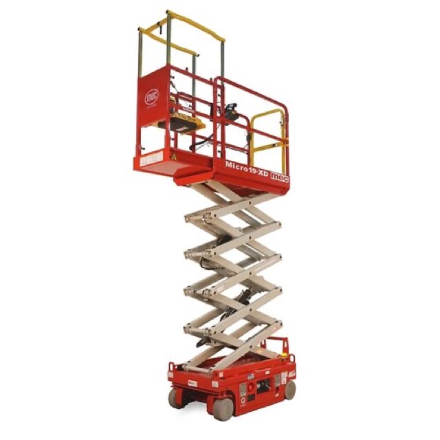 Electric Scissor Lift, 26' Micro with Step-up Platform
