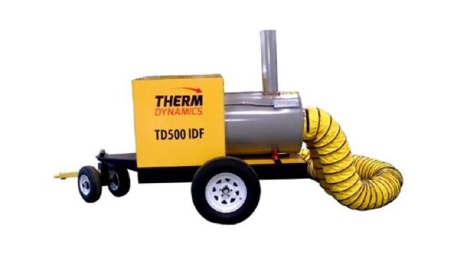 Indirect Fired 500k BTU (K/DSL) Heater Trailer Mounted